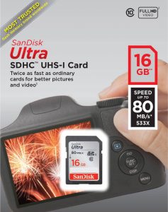 Karta pamięci SANDISK Ultra - SDHC UHS-I Card